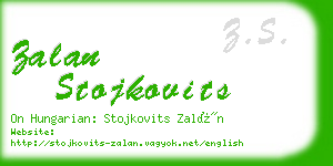 zalan stojkovits business card